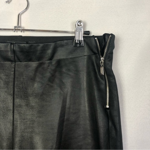 Chico's Black Label Faux Leather Jogger Pants 27 - Picture 6 of 6